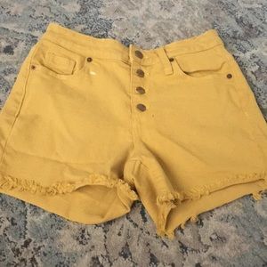 High Rise Midi Universal Threads Shorts